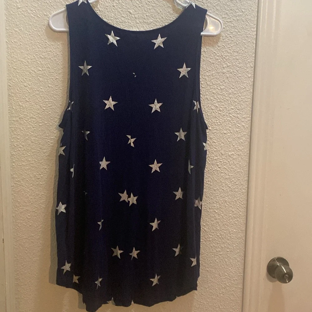Old Navy Star print Sleeveless Top XL - Picture 4 of 4